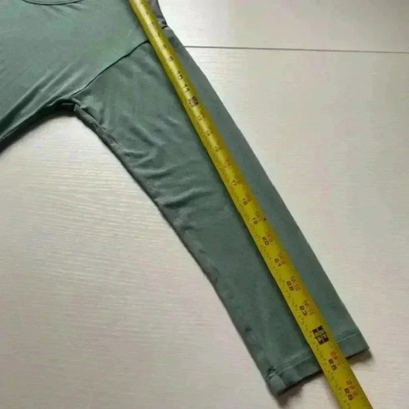 ALL IN MOTION Modal Blend Long Sleeve Tee Olive Green Sz XS - Picture 11 of 11